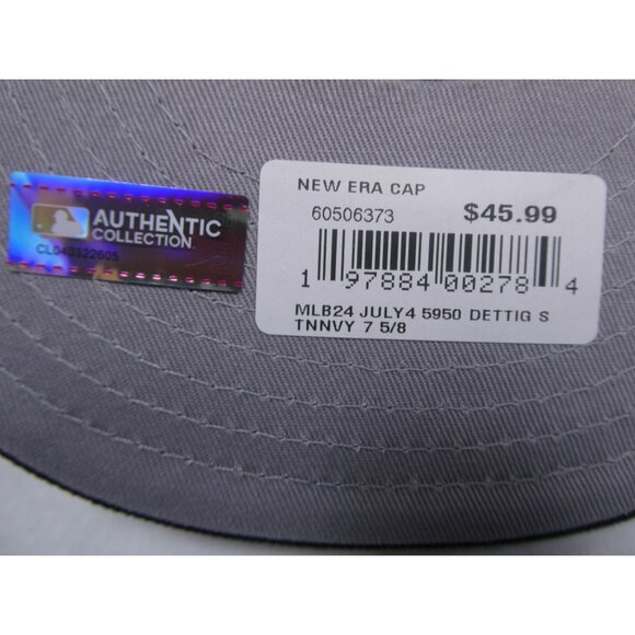 New Era 59Fifty Detroit Tigers‎ Official On-Field Baseball Cap Beige Size 7 5/8 - Picture 7 of 11